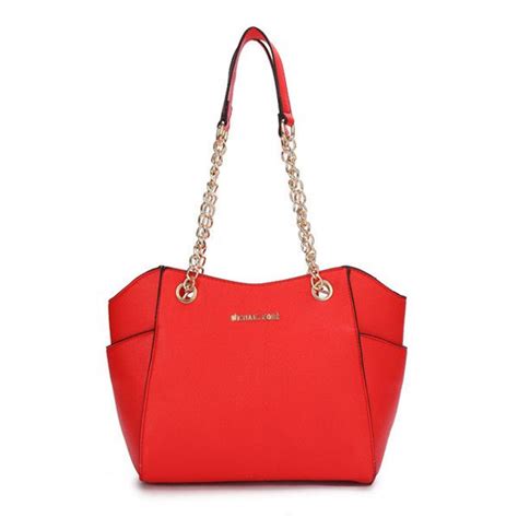 michael kors chelsea two-tone medium red shoulder bags|Michael Kors bright red wallet.